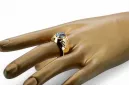 Ring Aquamarin 14 Karat Gelbgold Vintage vrc078y